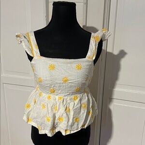 Floral Embroidered Women's Blouse